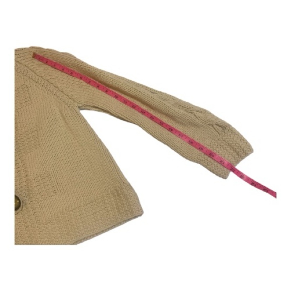 525 America Cream Chunky Knit Button Cardigan - Picture 12 of 13